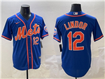 New York Mets #12 Francisco Lindor Royal Blue Limited Jersey