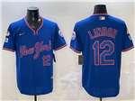 New York Mets #12 Francisco Lindor Blue 2025 Spring Training Limited Jersey