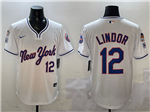 New York Mets #12 Francisco Lindor White 2025 Spring Training Limited Jersey