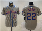 New York Mets #22 Juan Soto Gray Limited Jersey