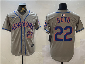 New York Mets #22 Juan Soto Gray Limited Jersey