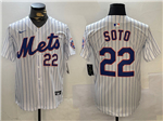 New York Mets #22 Juan Soto Home White Limited Jersey