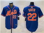 New York Mets #22 Juan Soto Royal Blue Limited Jersey