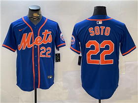 New York Mets #22 Juan Soto Royal Blue Limited Jersey