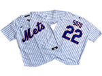 New York Mets #22 Juan Soto Youth Home White Jersey