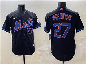 New York Mets #27 Mark Vientos Black Limited Jersey