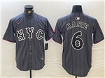 New York Mets #6 Starling Marte Graphite 2024 City Connect Limited Jersey
