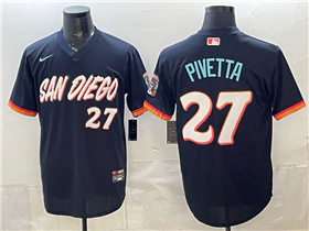 San Diego Padres #27 Nick Pivetta Navy 2026 City Connect Jersey