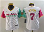 San Diego Padres #7 Ha-Seong Kim Youth White 2022 City Connect Jersey