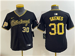 Pittsburgh Pirates #30 Paul Skenes Youth Alternate Black Limited Jersey