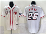 Cincinnati Reds #26 Chase Burns White 2025 Speedway Classic Limited Jersey
