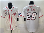 Cincinnati Reds #29 TJ Friedl White 2025 Speedway Classic Limited Jersey