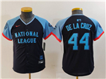 National League #44 Elly De La Cruz Youth Navy 2024 MLB All-Star Game Limited Jersey