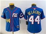 Cincinnati Reds #44 Elly De La Cruz Youth Blue 2025 MLB All-Star Limited Jersey