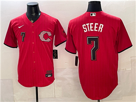 Cincinnati Reds #7 Spencer Steer Red 2026 City Connect Jersey