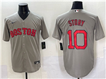 Boston Red Sox #10 Trevor Story Gray Limited Jersey