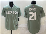 Boston Red Sox #21 Eduardo Rivera Green 2025 City Connect Limited Jersey