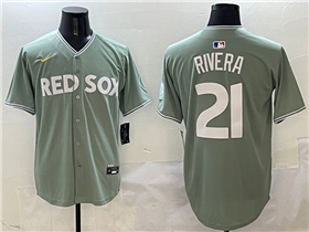 Boston Red Sox #21 Eduardo Rivera Green 2025 City Connect Limited Jersey