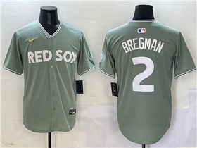 Boston Red Sox #2 Alex Bregman Green 2025 City Connect Limited Jersey