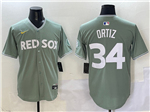 Boston Red Sox #34 David Ortiz Green 2025 City Connect Limited Jersey