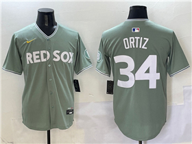 Boston Red Sox #34 David Ortiz Green 2025 City Connect Limited Jersey