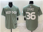 Boston Red Sox #36 Triston Casas Green 2025 City Connect Limited Jersey
