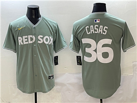 Boston Red Sox #36 Triston Casas Green 2025 City Connect Limited Jersey