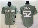Boston Red Sox #52 Wilyer Abreu Green 2025 City Connect Limited Jersey