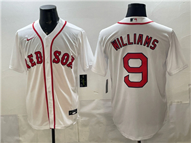 Boston Red Sox #9 Ted Williams White Limited Jersey