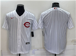 Cincinnati Reds Vintage White Pinstripe Team Jersey