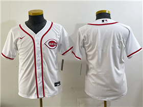 Cincinnati Reds Youth White Limited Team Jersey