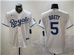 Kansas City Royals #5 George Brett White Limited Jersey