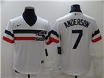 Chicago White Sox #7 Tim Anderson White Cooperstown Collection Cool Base Jersey