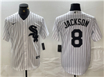 Chicago White Sox #8 Bo Jackson White Limited Jersey