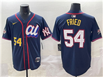 American League #54 Max Fried Navy 2025 MLB All-Star Edition Limited Jersey