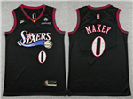 Philadelphia 76ers #0 Tyrese Maxey 2025-26 Black Classic Edition Swingman Jersey
