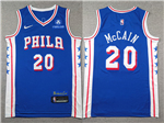 Philadelphia 76ers #20 Jared McCain Blue Swingman Jersey