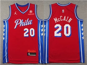 Philadelphia 76ers #20 Jared McCain Red Statement Edition Swingman Jersey