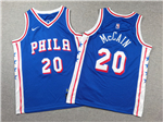 Philadelphia 76ers #20 Jared McCain Youth Blue Swingman Jersey