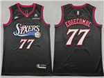 Philadelphia 76ers #77 VJ Edgecombe 2025-26 Black Classic Edition Swingman Jersey