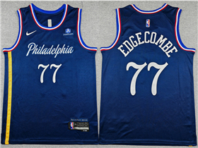 Philadelphia 76ers #77 VJ Edgecombe 2025-26 Navy City Edition Swingman Jersey