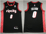 Portland Trail Blazers #0 Damian Lillard 2021-22 Black City Edition Swingman Jersey