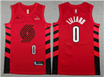 Portland Trail Blazers #0 Damian Lillard Red Statement Swingman Jersey