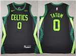 Boston Celtics #0 Jayson Tatum 2024-25 Black City Edition Swingman Jersey