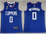 Los Angeles Clippers #0 Russell Westbrook Blue Swingman Jersey