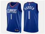 Los Angeles Clippers #1 James Harden Blue Swingman Jersey