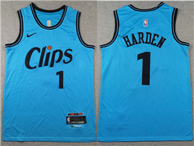 Los Angeles Clippers #1 James Harden 2024-25 Blue City Edition Swingman Jersey