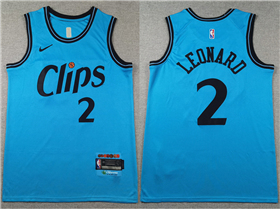 Los Angeles Clippers #2 Kawhi Leonard 2024-25 Blue City Edition Swingman Jersey