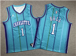 Charlotte Hornets #1 LaMelo Ball Youth 2023-24 Teal Classic Edition Swingman Jersey