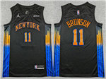 New York Knicks #11 Jalen Brunson 2025-26 Black Statement Edition Swingman Jersey